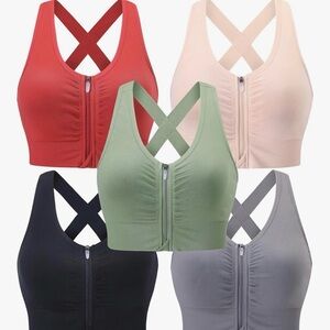 Front-Zip Post-Surgery Sports Bra, Mastectomy, Lumpectomy, Implant-surgery, 8